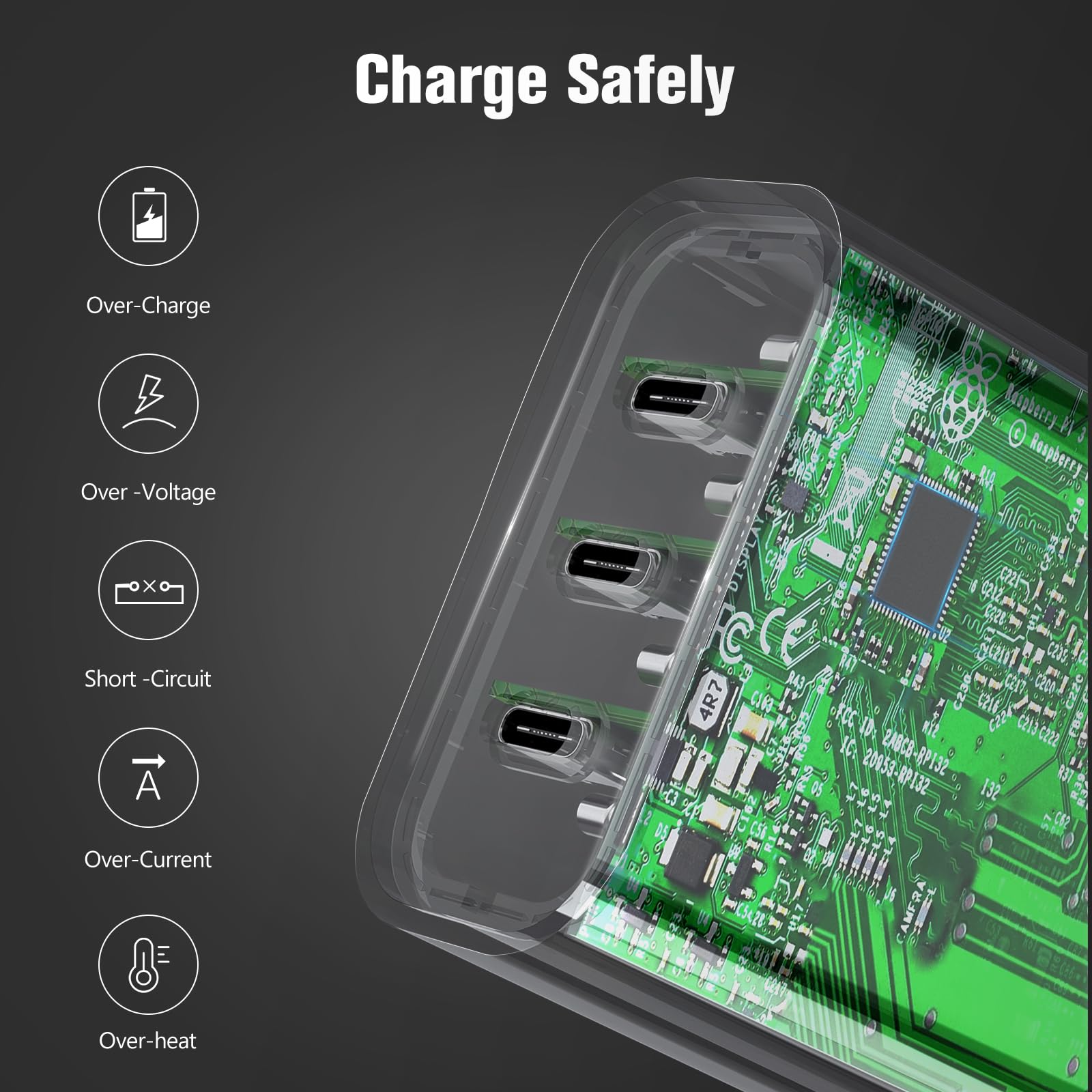 Amoner USB-C charger powers iPhone quickly without overheating