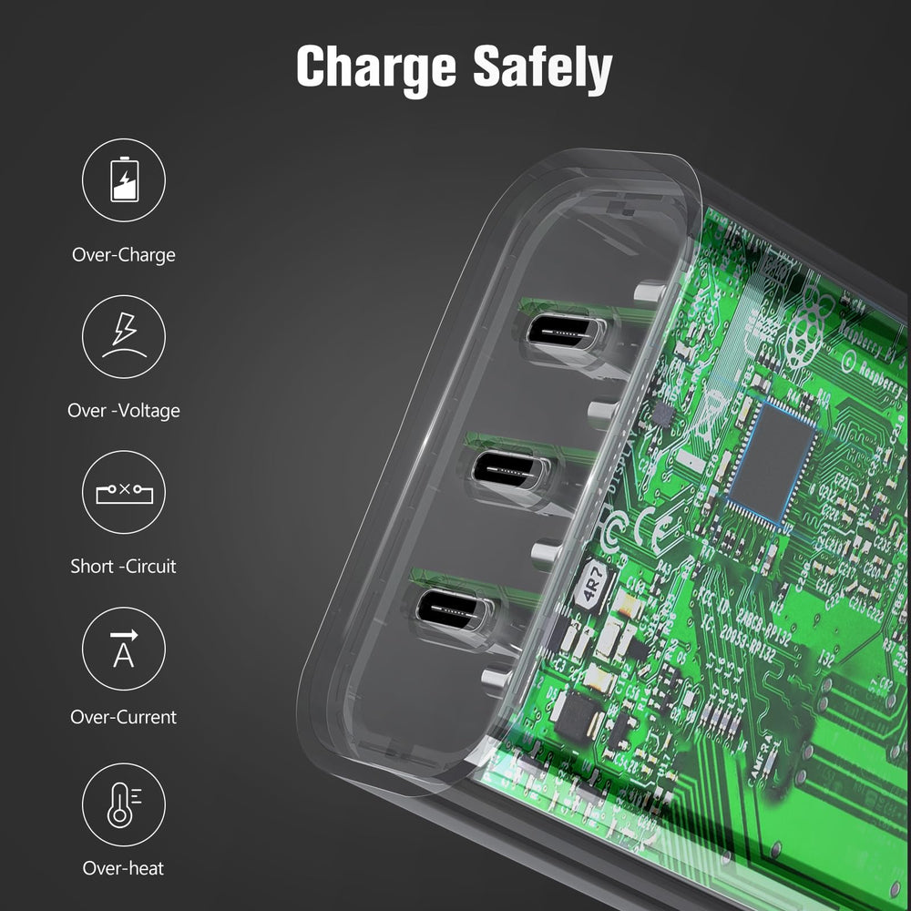 Amoner USB-C charger powers iPhone quickly without overheating