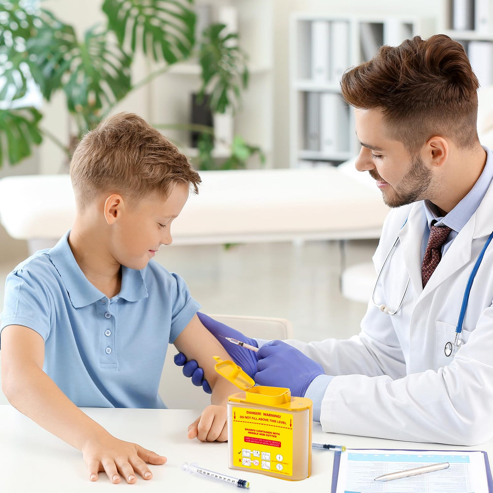 Amonior portable disposal solution image illustrates home, hospital, and travel convenience.