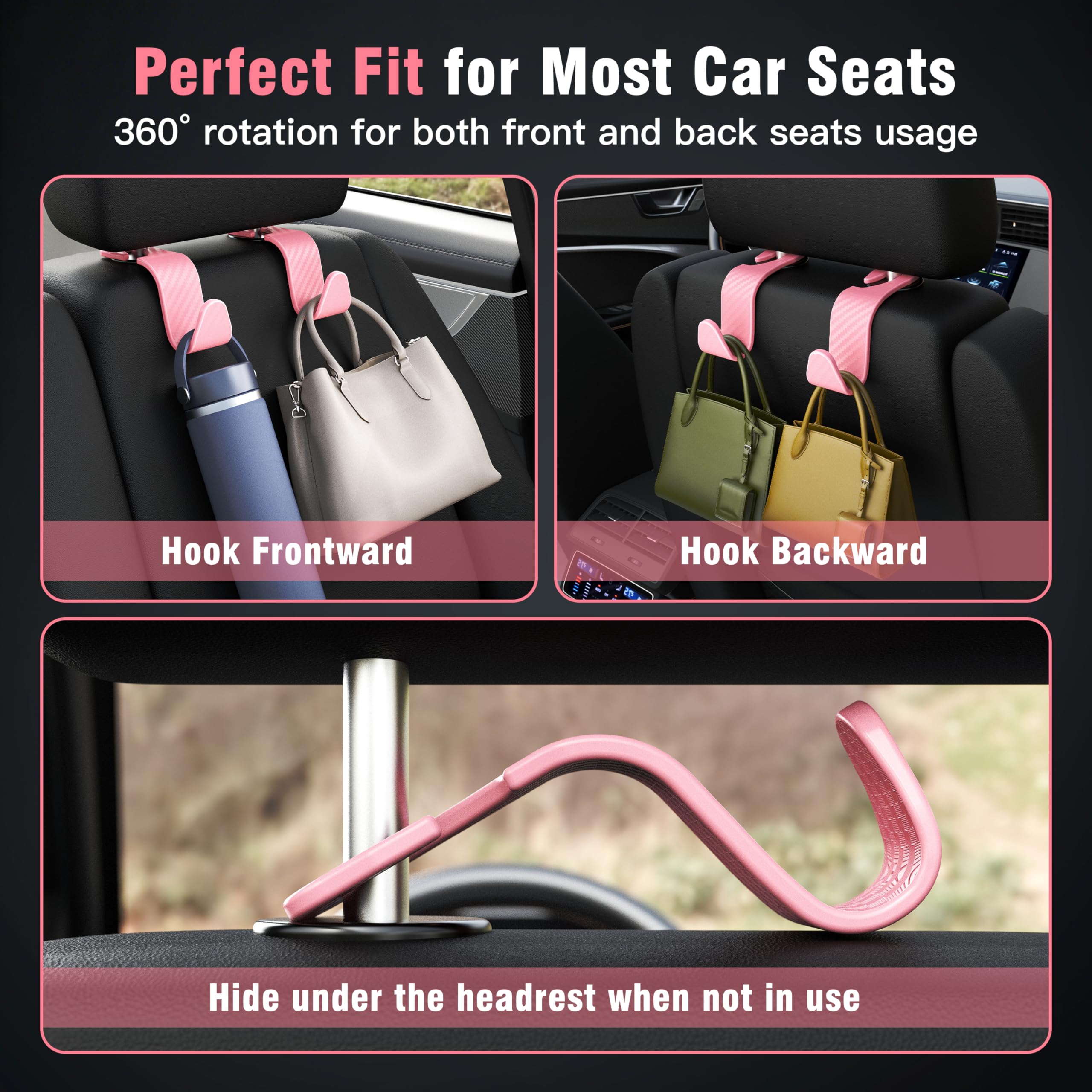 Amooca four-pack helps organize car clutter and store items