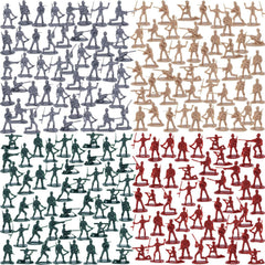 AMOR PRESENT army men 120pcs set for imaginative battles on any table