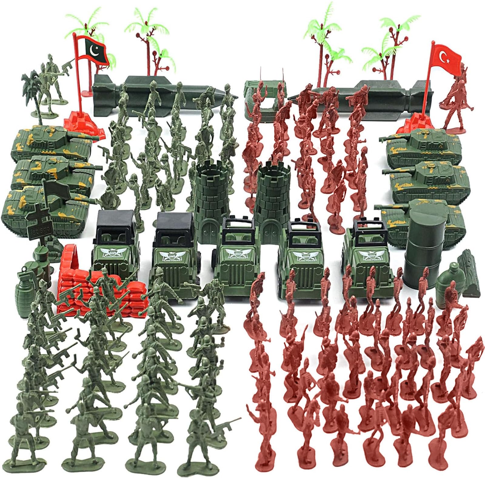 AMOR PRESENT army-men battlefield figures for imaginative play and storytelling
