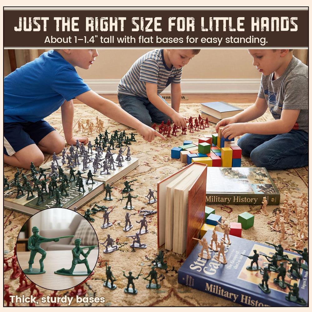 AMOR PRESENT army men stable bases ideal for school dioramas