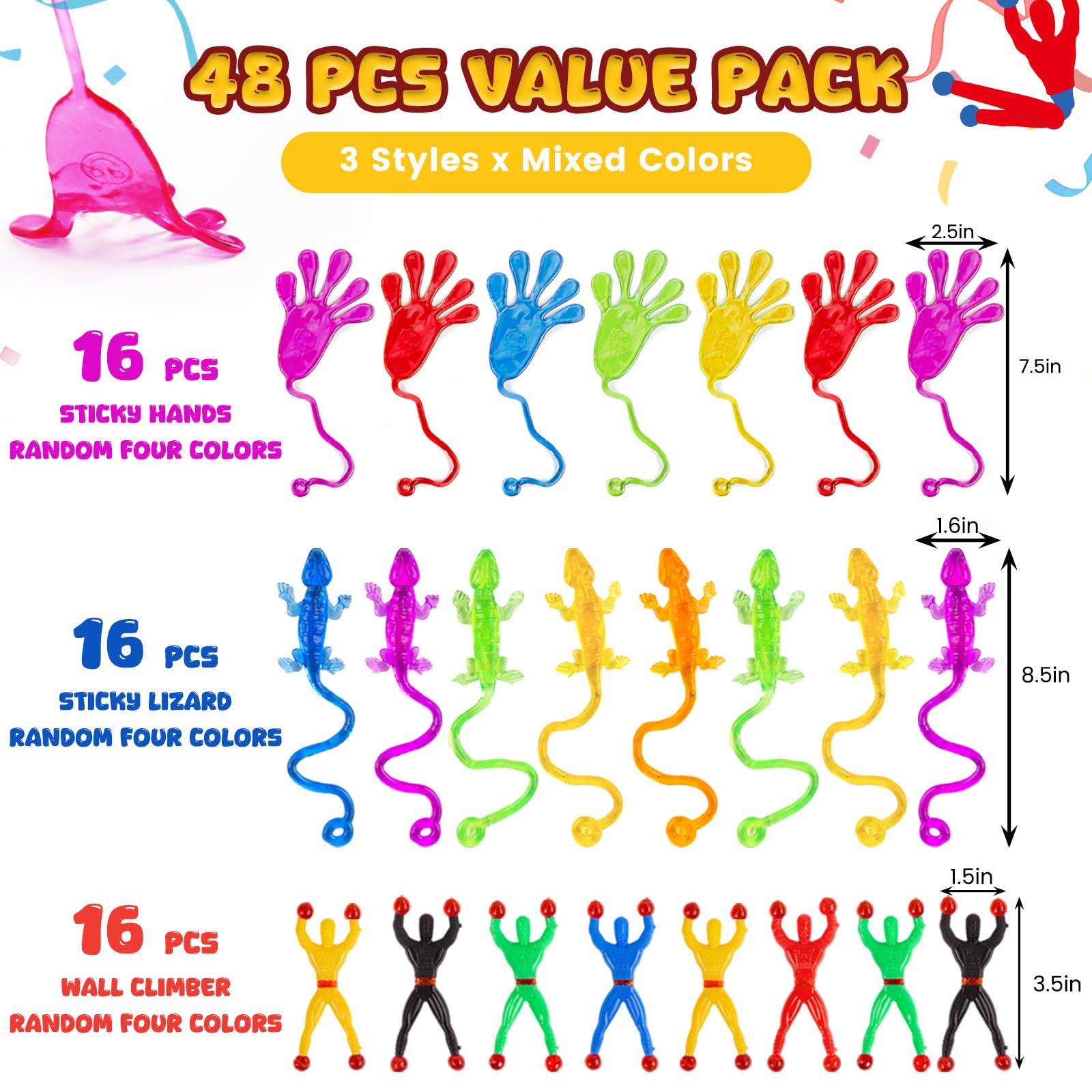 AMOR PRESENT neon party favors bulk pack image showcases variety
