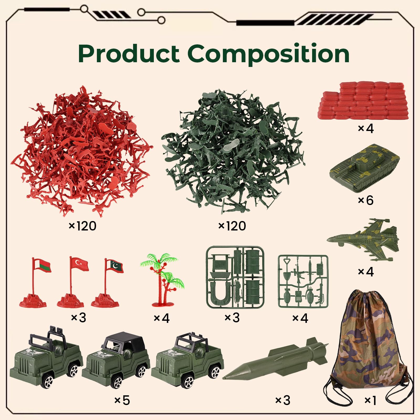 AMOR PRESENT portable storage bag for easy transport of the set