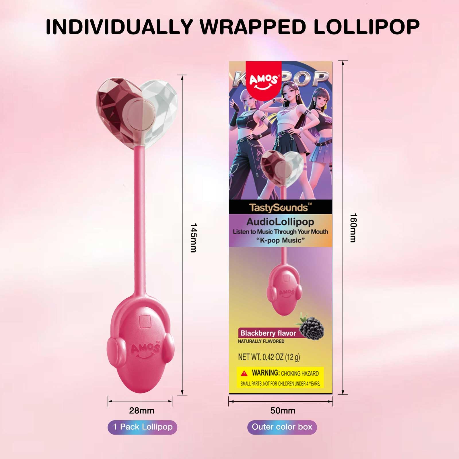 Amos Music Lollipop Rainbow Heaven track representation on packaging