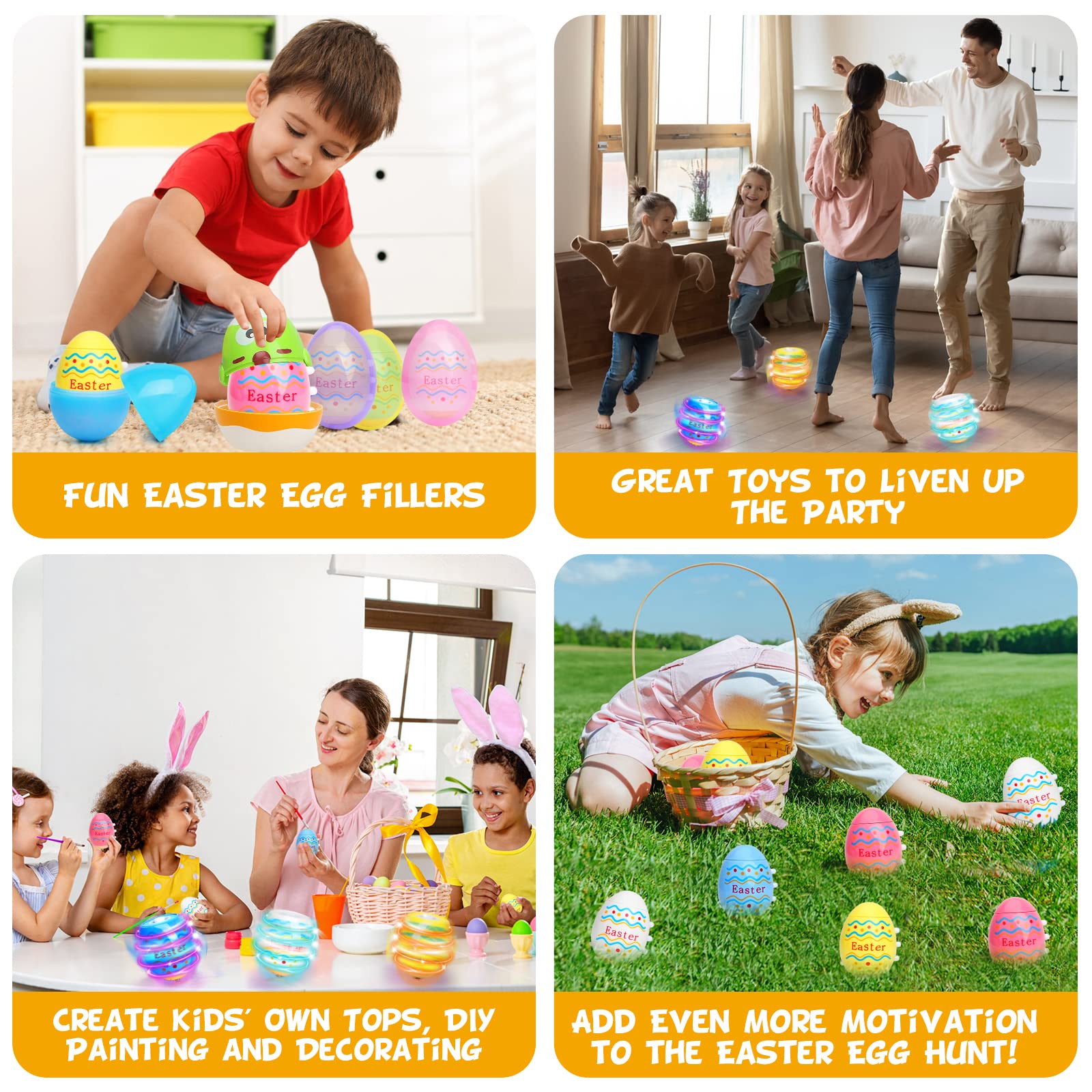 Amoyasite Easter basket filler spinners ready to gift