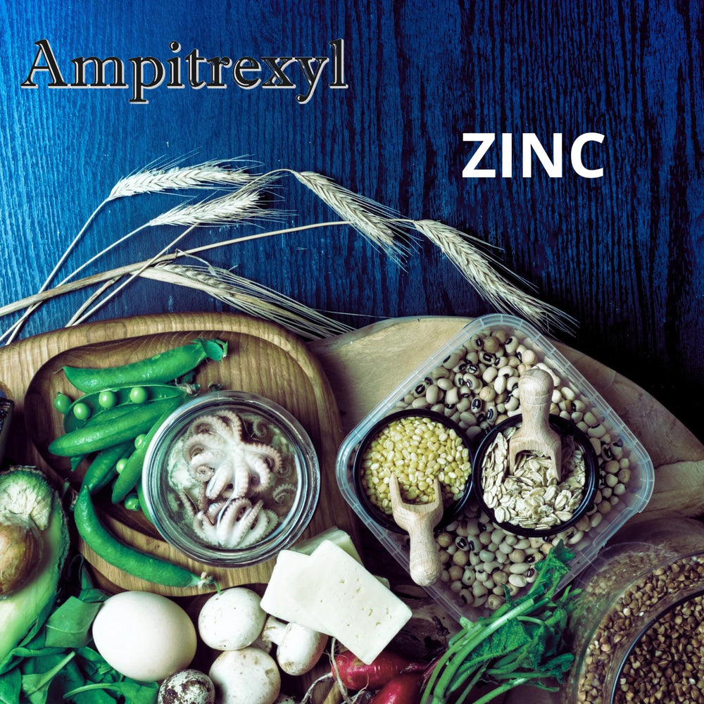 Graphic of Ampitrexyl Plus ingredients featuring Andrographis and Vitamin C.