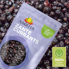 Amrita Zante Currants in a bowl ready for snacking.