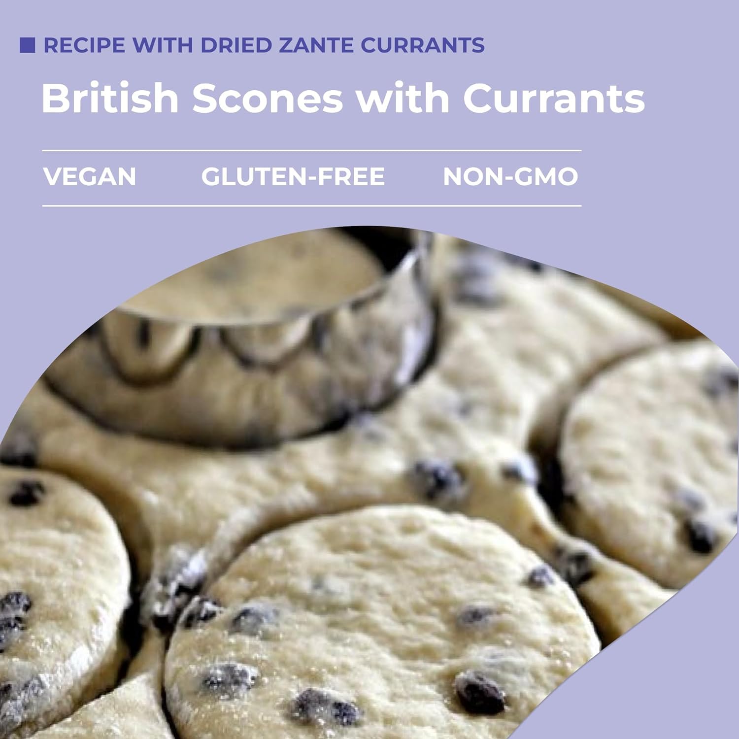 Amrita Zante Currants in yogurt for a tasty vegan crunch.