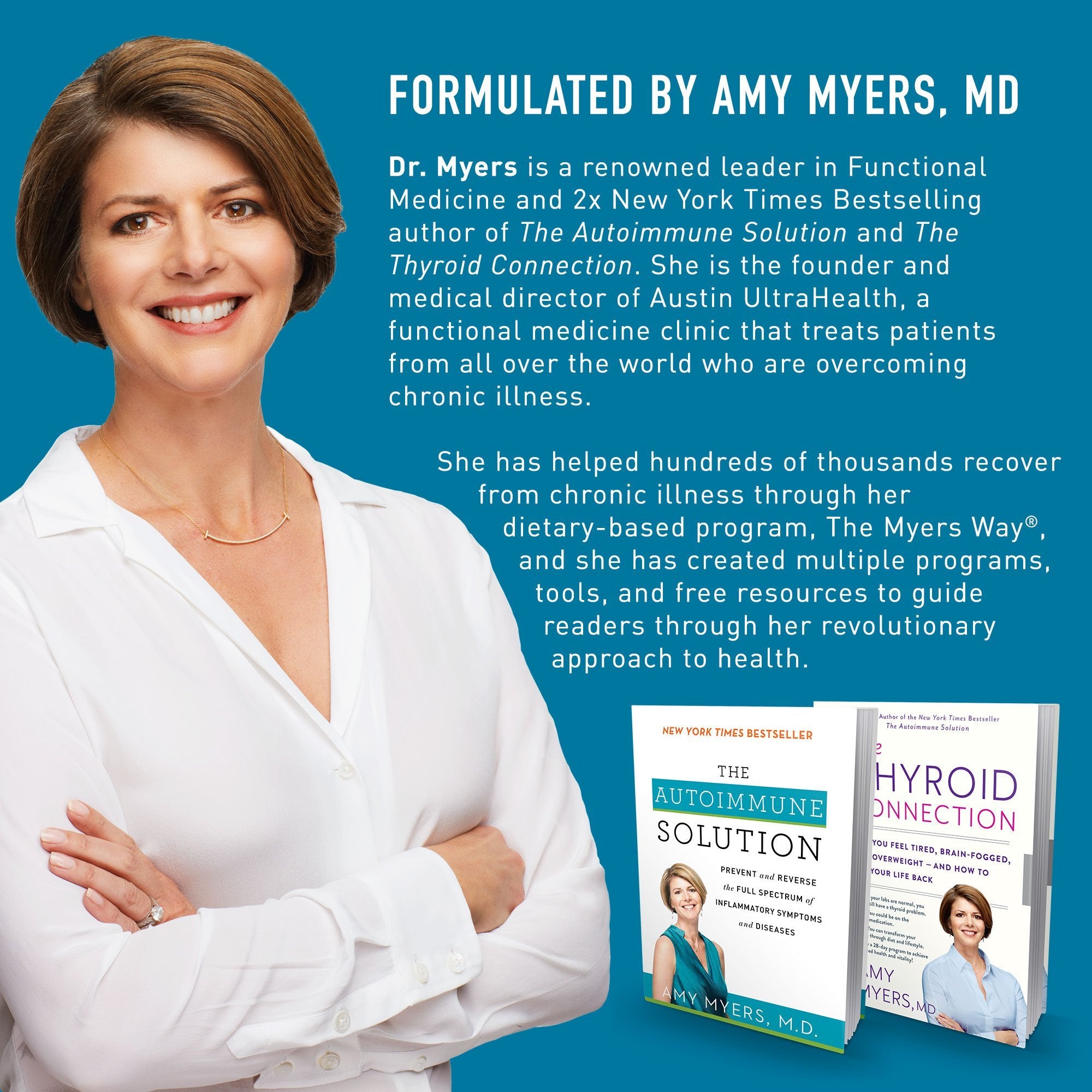 Amy Myers MD Leaky Gut Revive packaging alongside fresh fruit