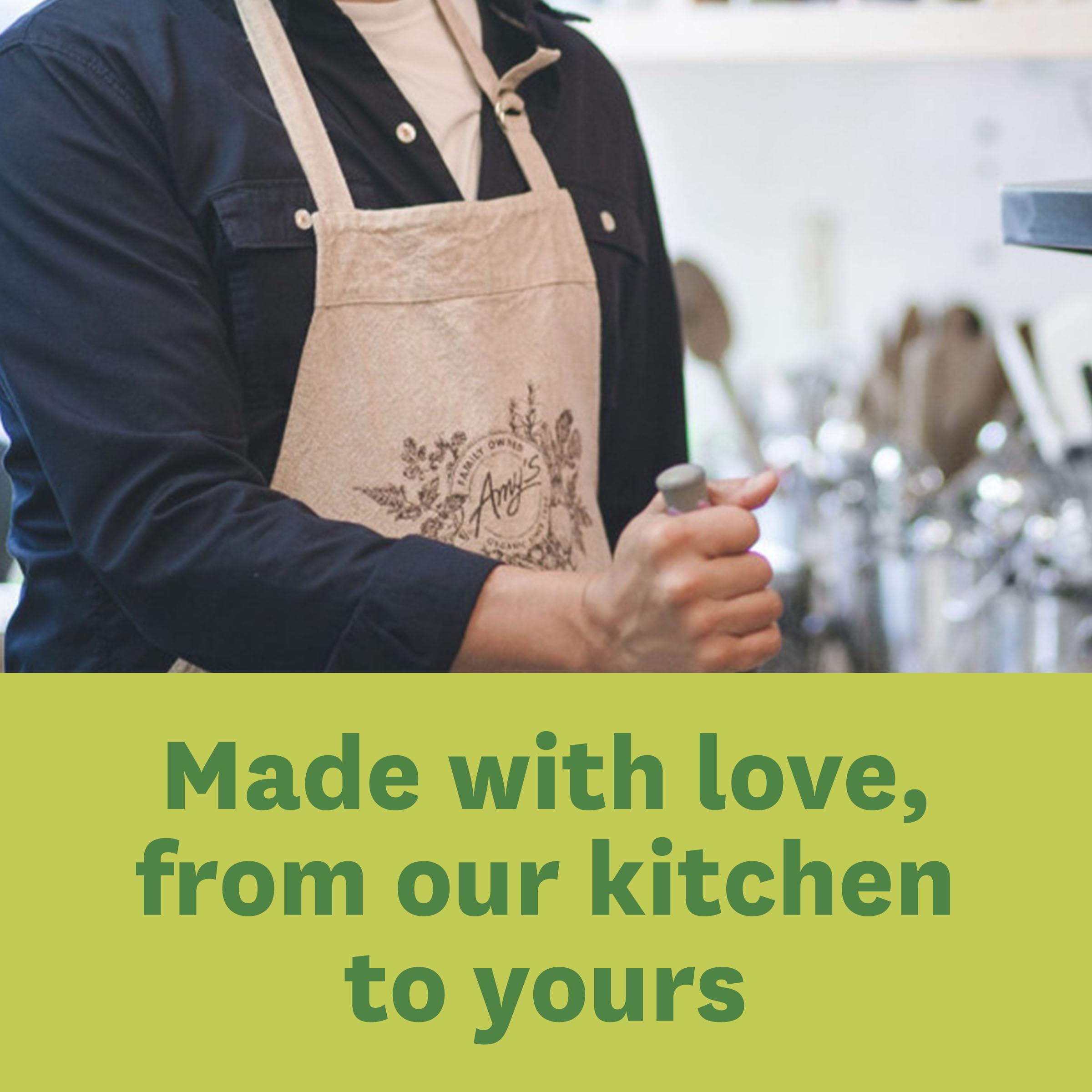 Amy's Organic vegetables as the wholesome base of the soups