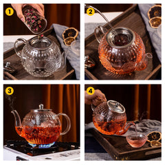 Amzcku 50oz 1500ml teapot suitable for family gatherings