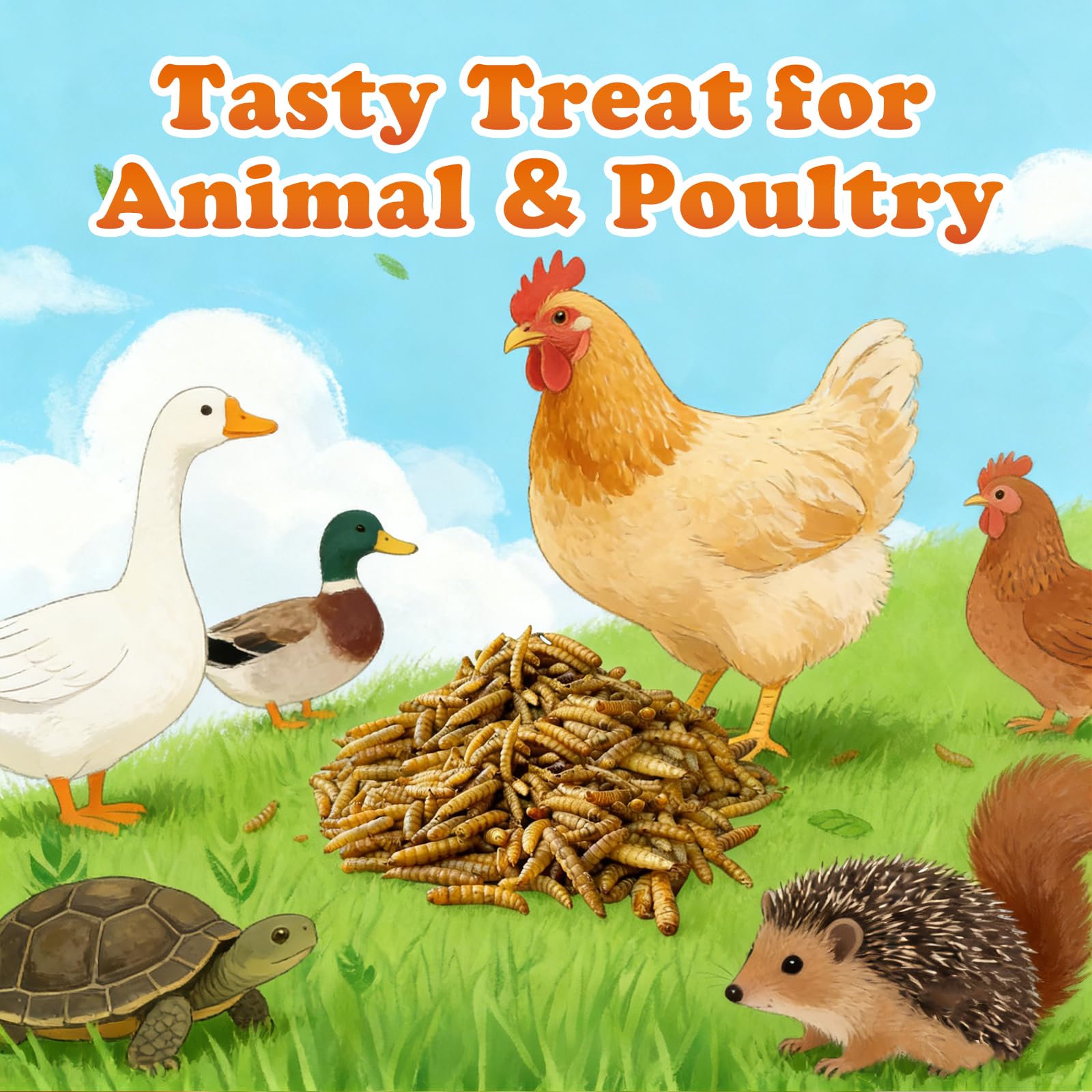 Amzey BSF larvae bulk value pack laid out for easy storage.