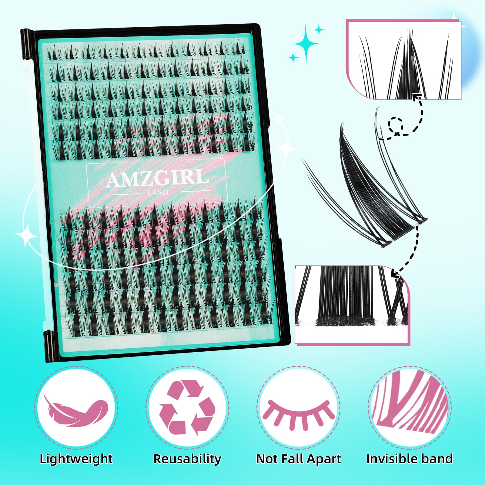 AMZGIRL LASH remover safely removes glue with ease.