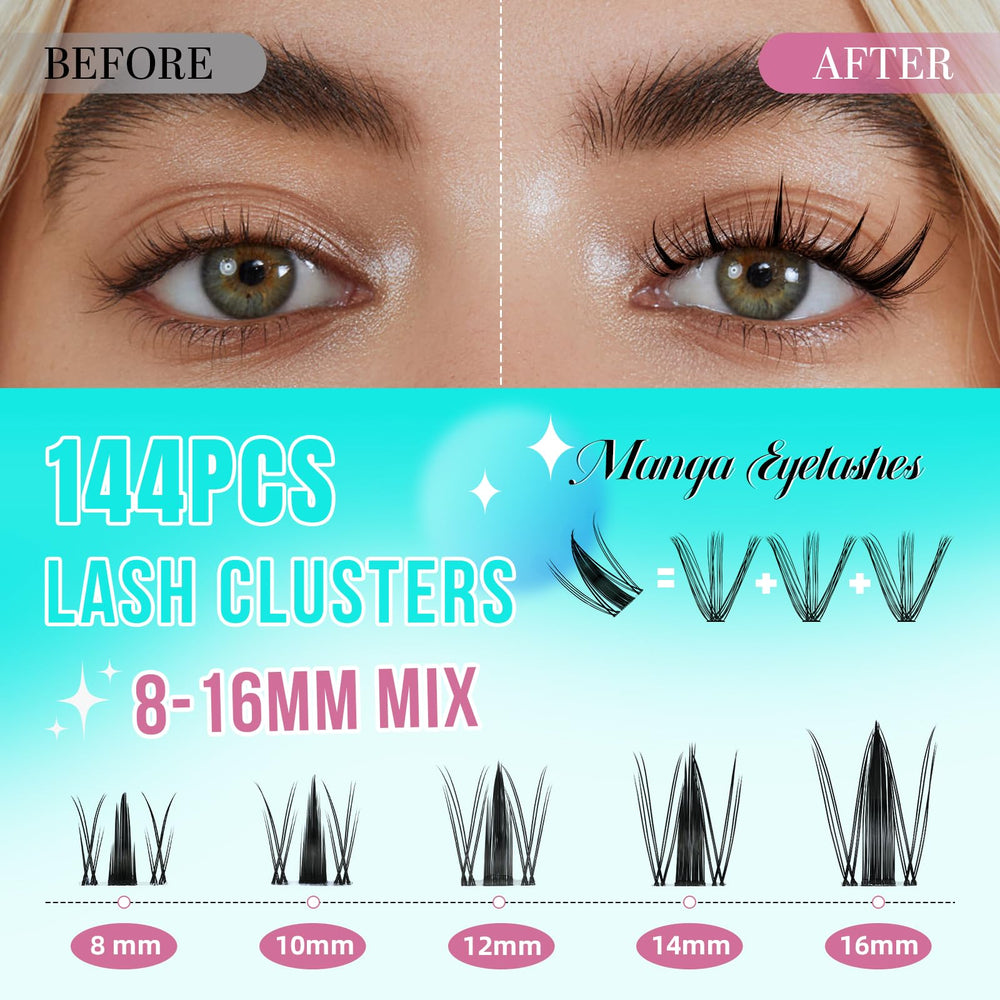 AMZGIRL LASH precision tweezers for accurate cluster placement.