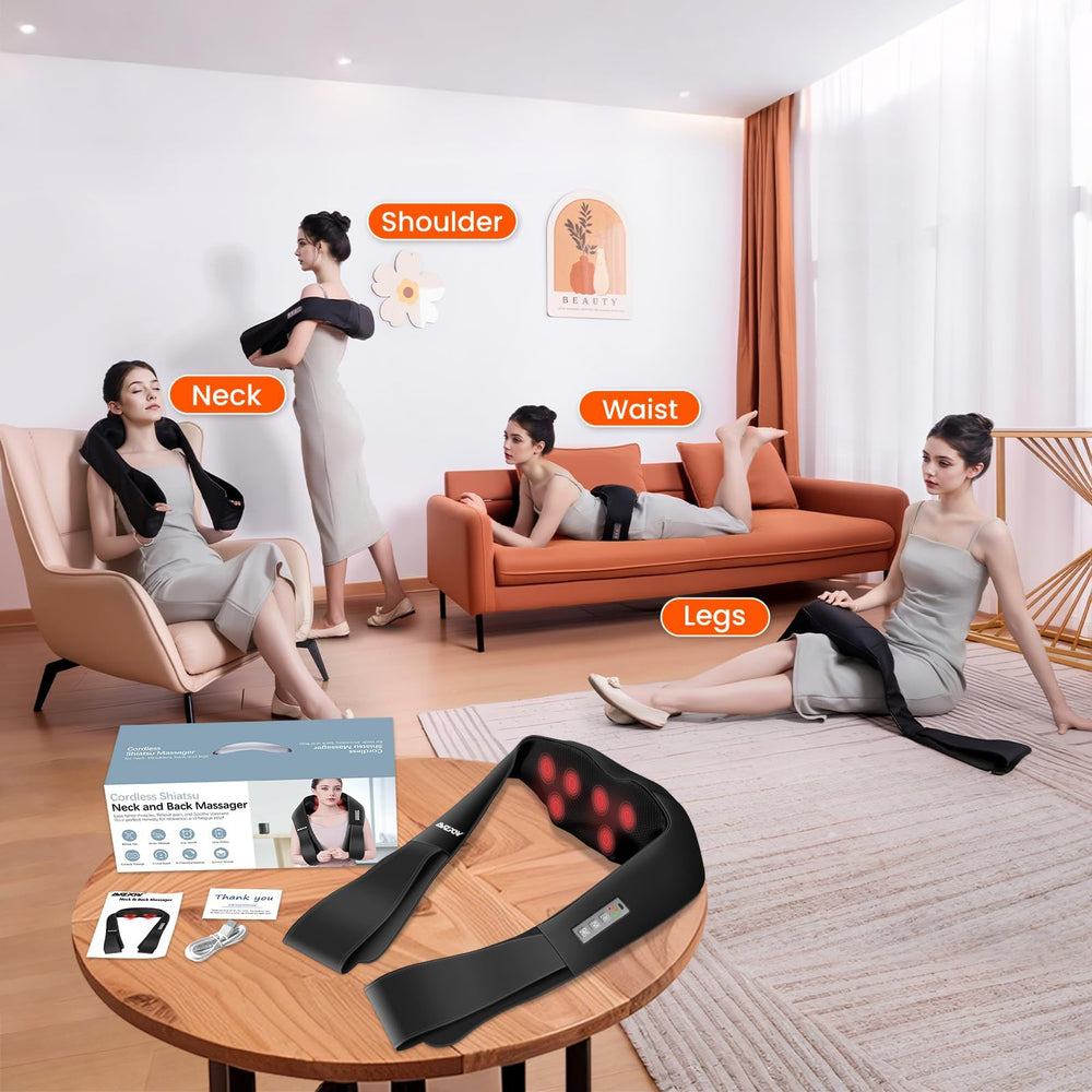 AMZPONY heat function delivering soothing warmth during sessions