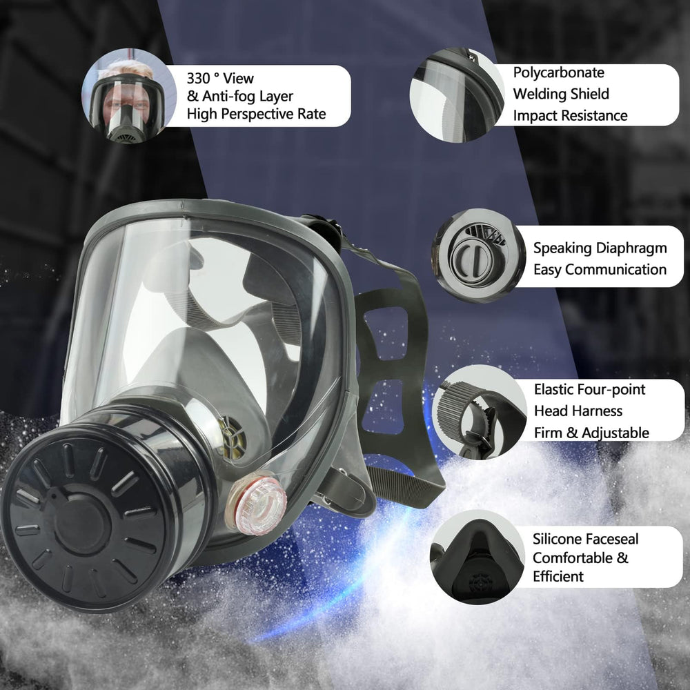 AMZYXUAN 40mm activated carbon filter for chemical and dust filtration.