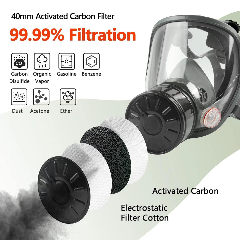 AMZYXUAN anti fog face screen maintains clear visibility during tasks.