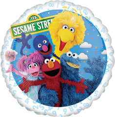 Anagram Sesame Street 17-inch foil balloon pair with Elmo centerpiece