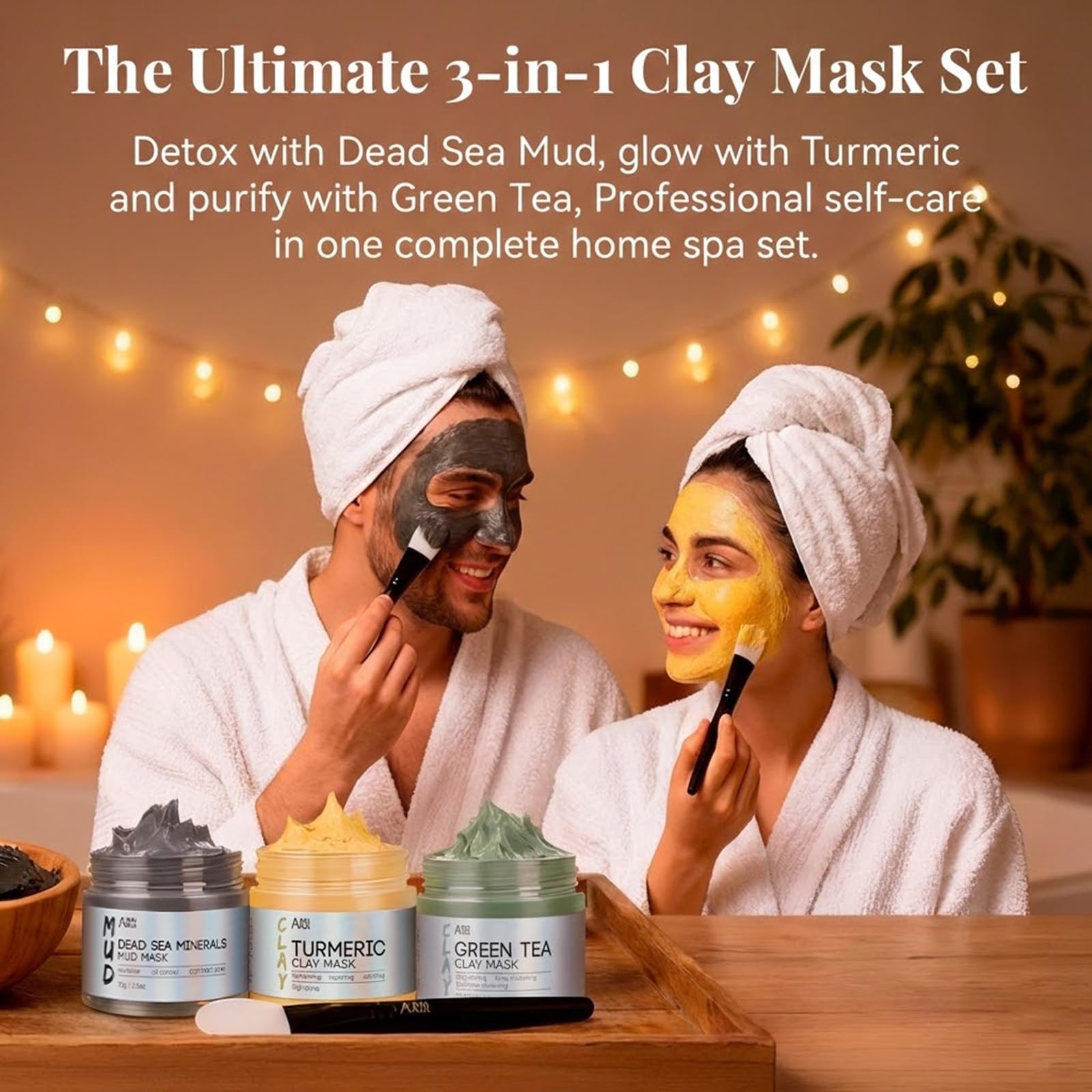 ANAI RUI Green Tea Clay Mask jar for oil control and refined pores.