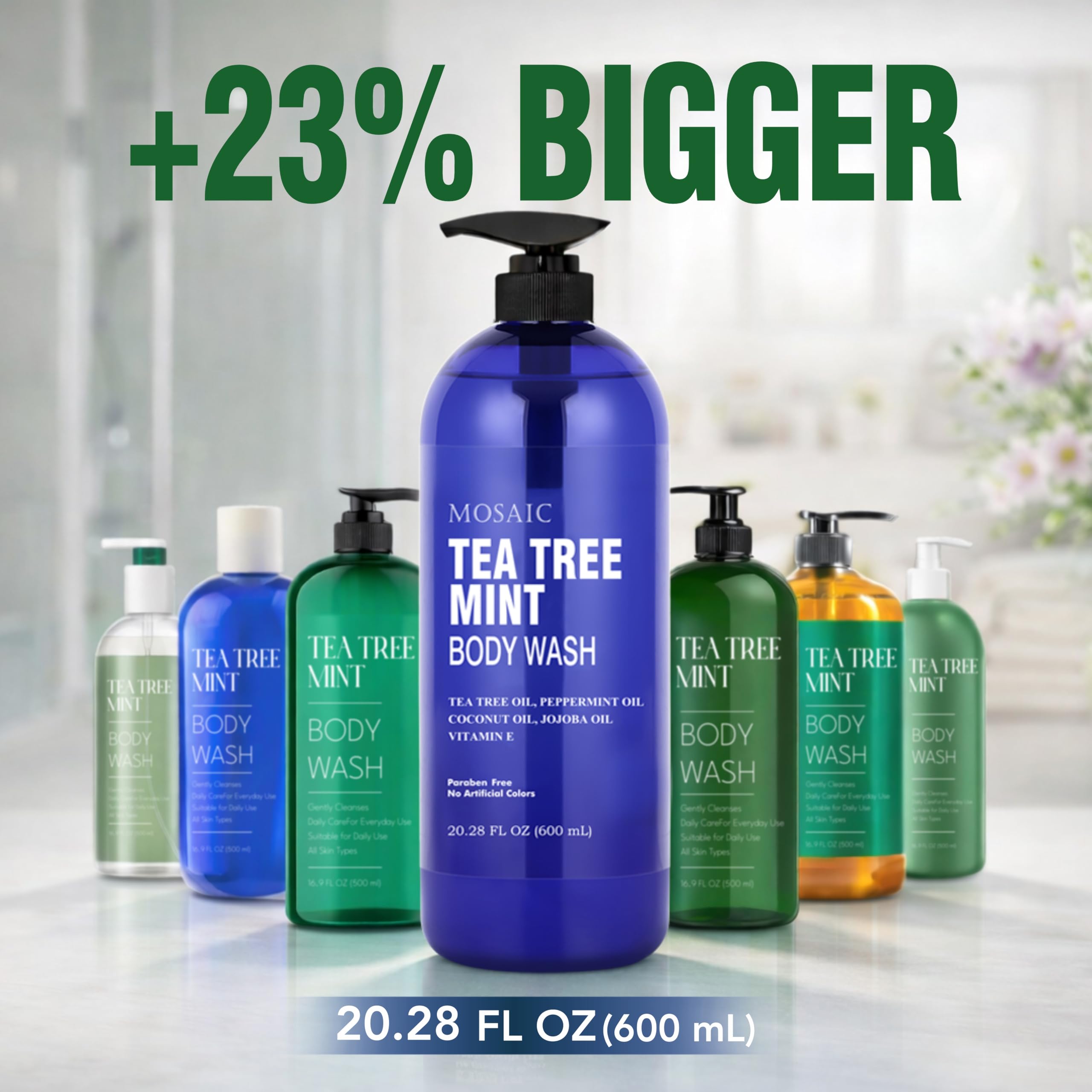 Two bottles shown: AnatoliaDaphne Tea Tree Mint pack-of-2 for value.
