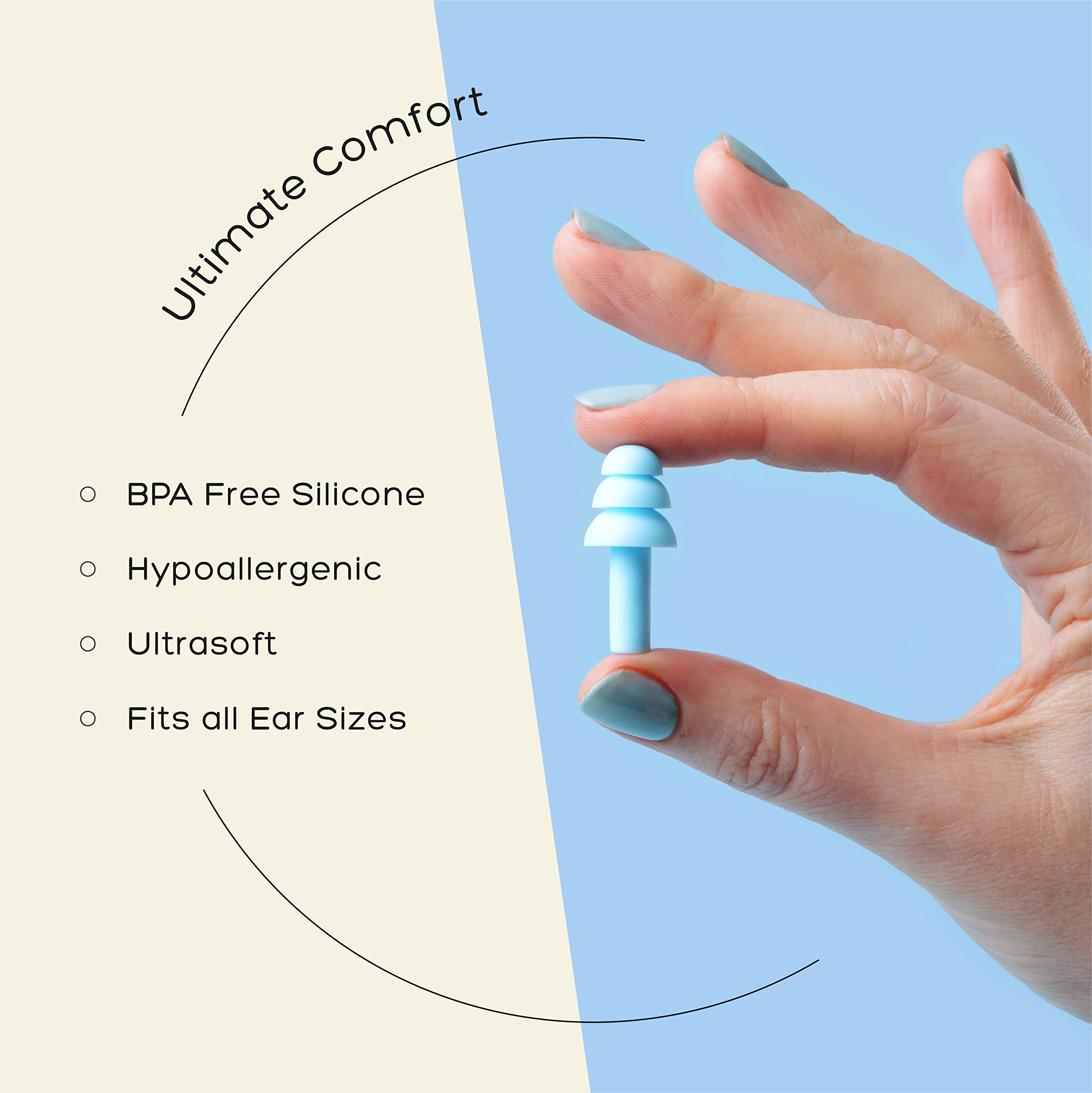 ANBOW ear plugs for swimming protect ears and reduce water noise