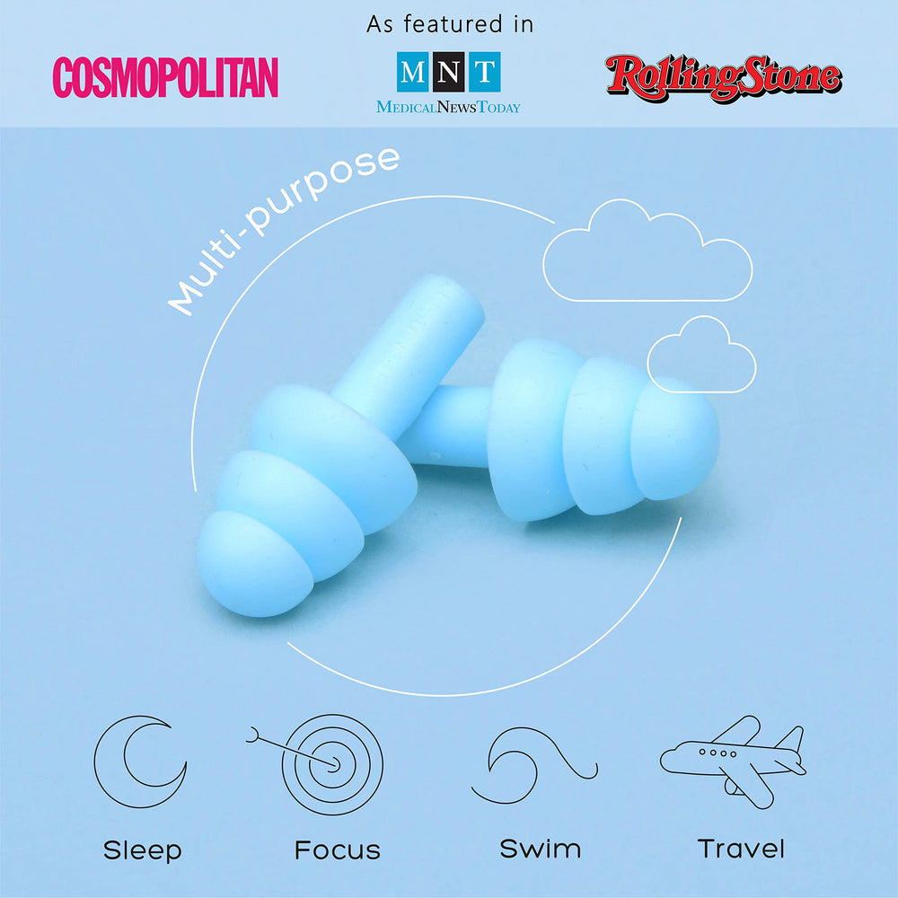 ANBOW soft ear plugs for side sleepers comfortable night use
