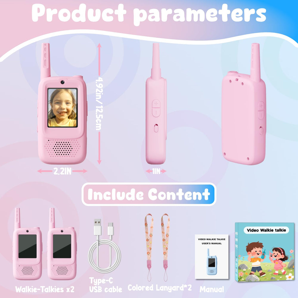 Two-pack ANBURI walkie-talkies ideal for siblings or friends