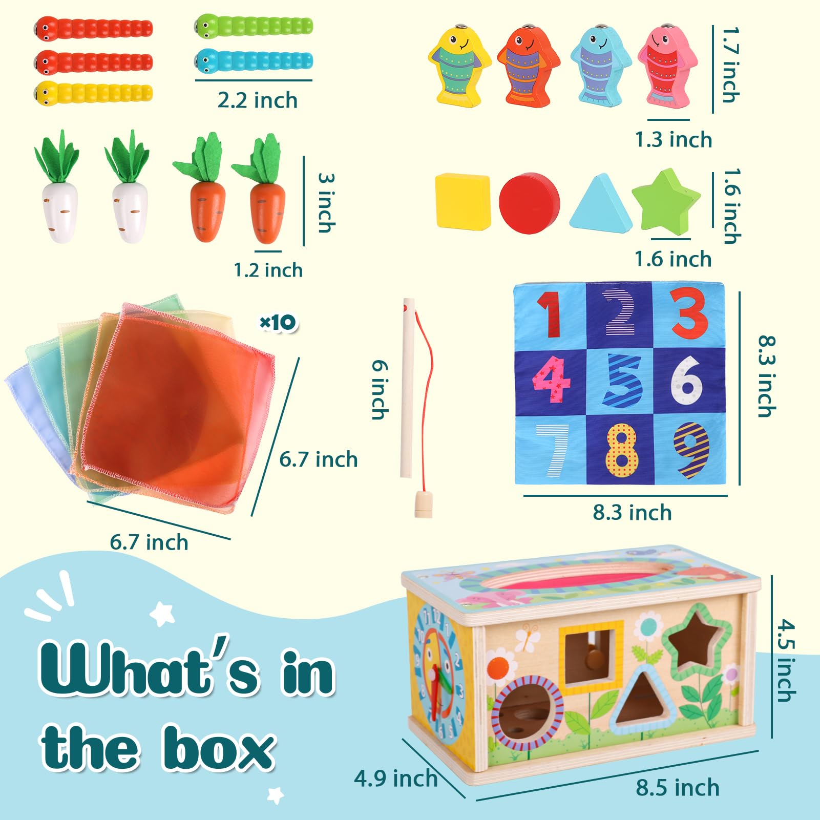 Ancaixin fishing with carrot and fish enhances coordination and focus.