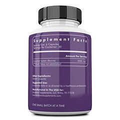 Ancestral Supplements beef spleen capsules close-up for easy daily dosing.