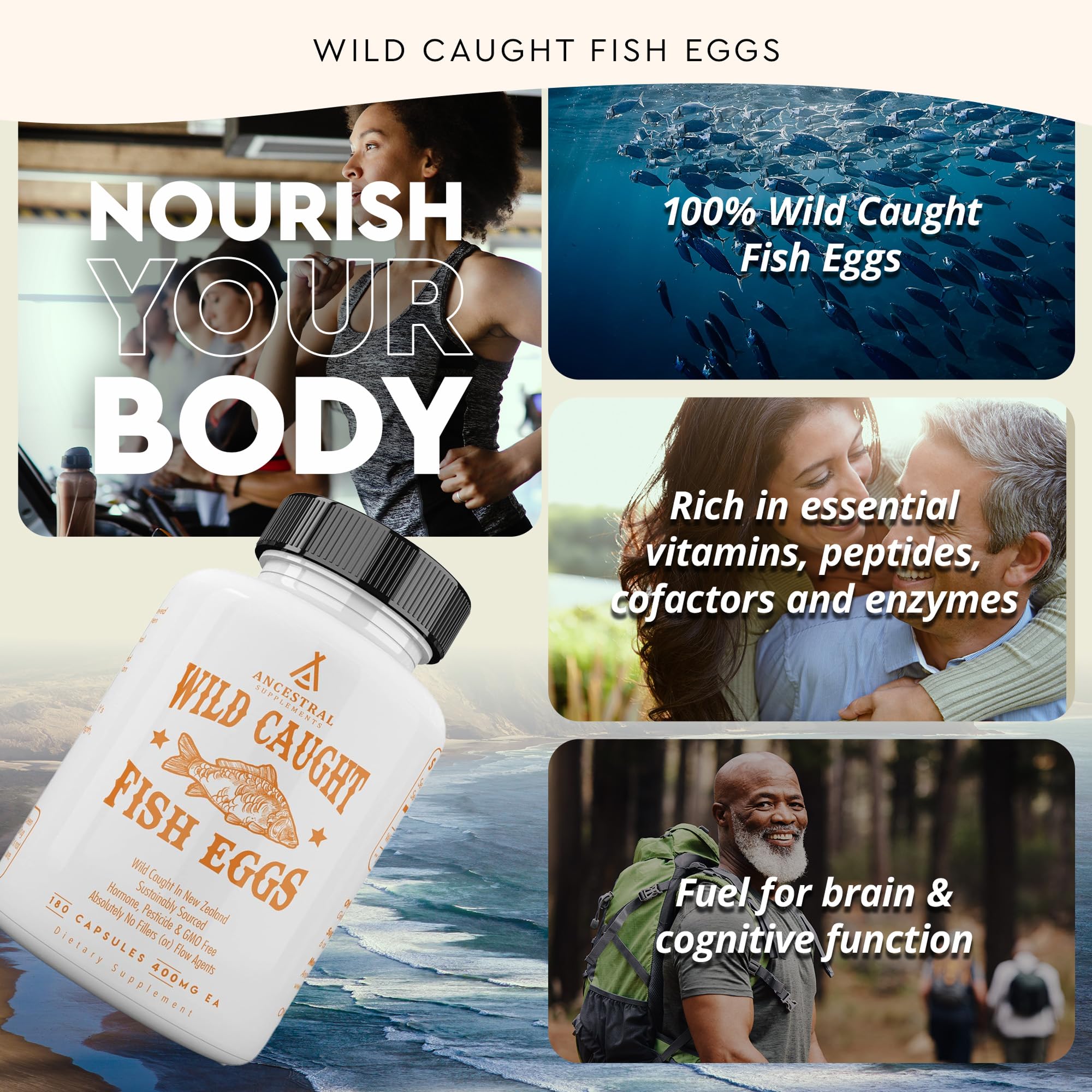 Ancestral Supplements fish eggs freeze-dried nutrients preserve essential vitamins and co-factors.