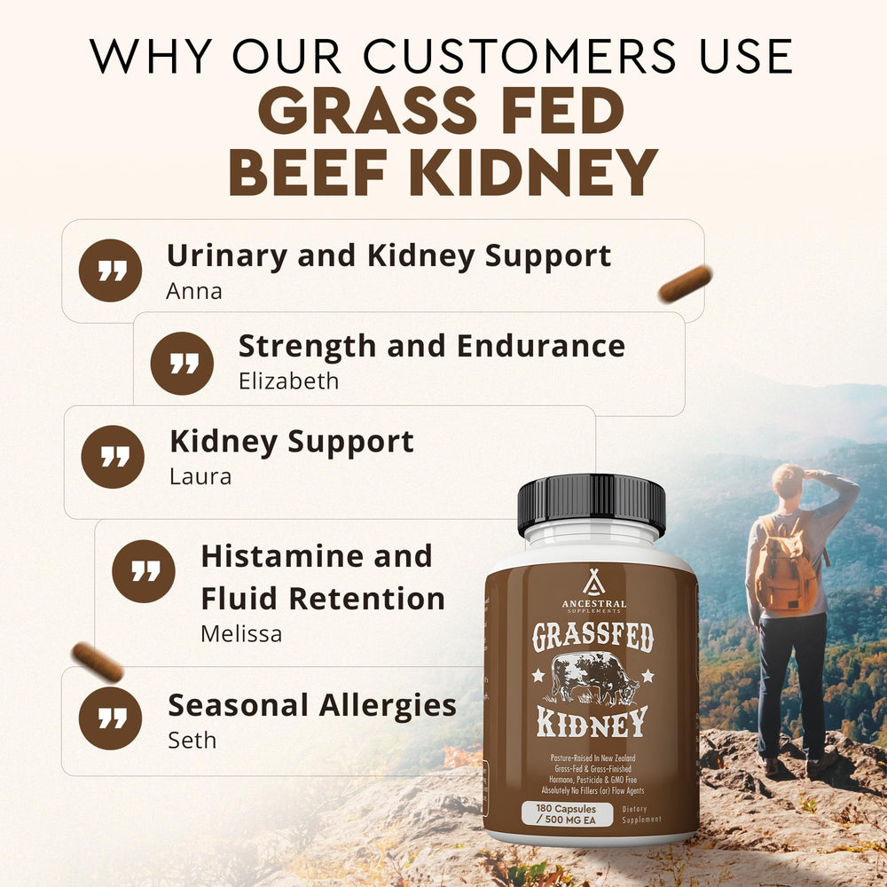 Ancestral Supplements purity seal signaling third-party verification and trust.