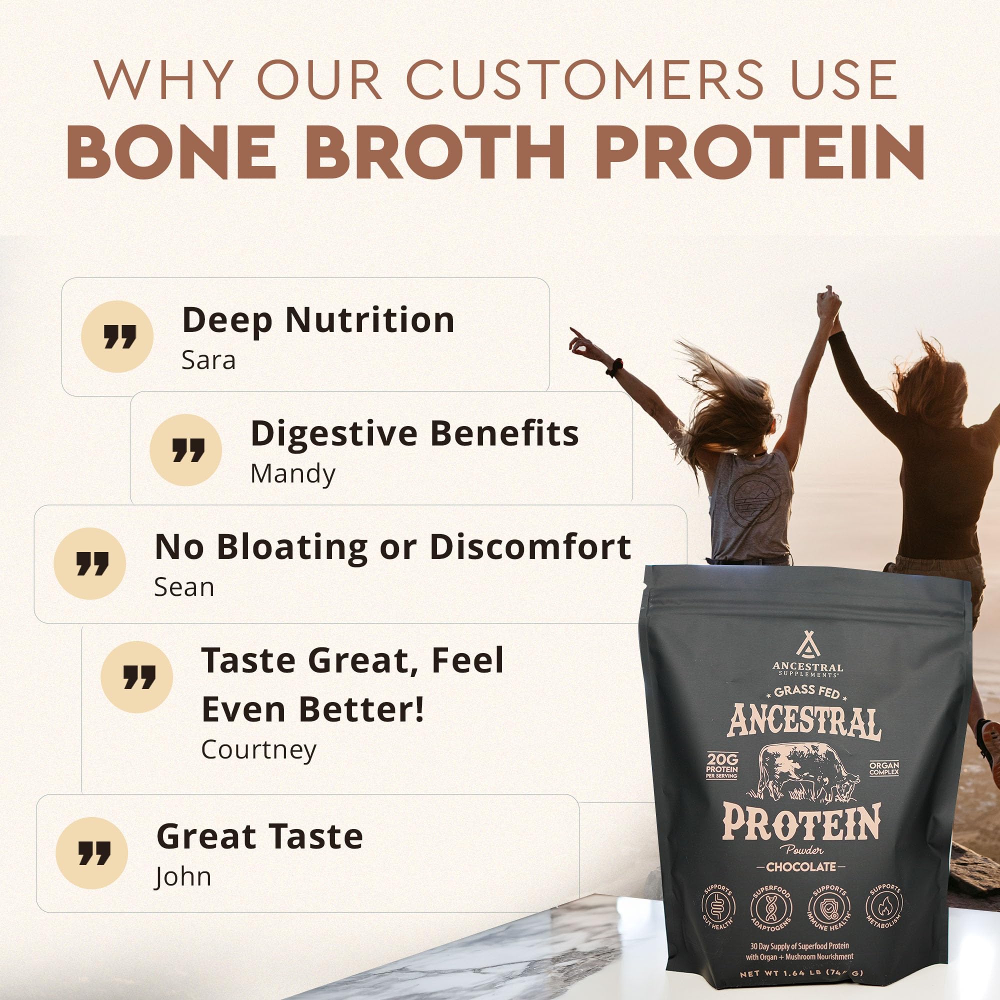 Ancestral Supplements shaker-ready mix for on-the-go fueling