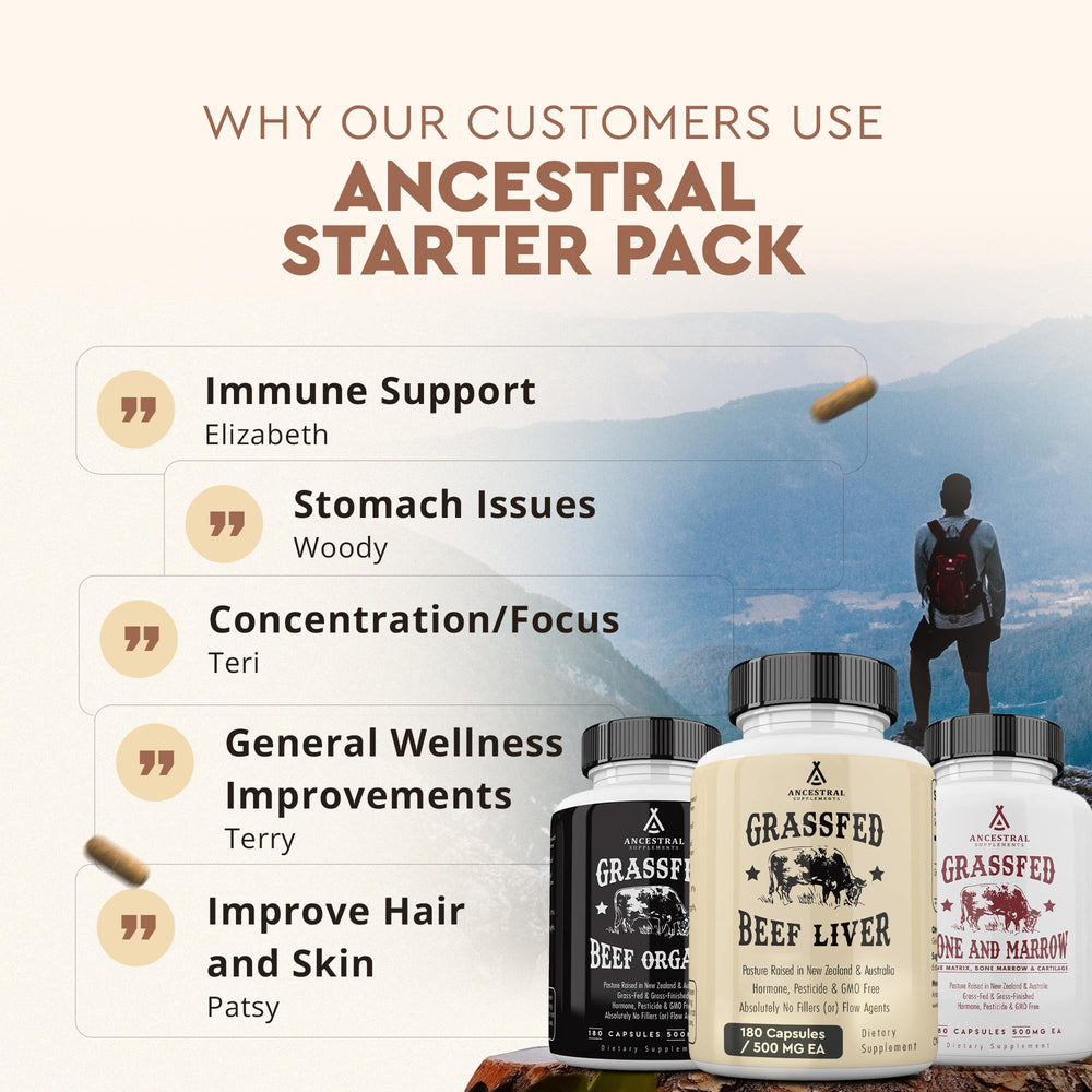 Purity seal confirms no GMOs or fillers throughout the stack.