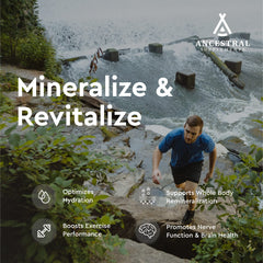 Ancestral Supplements wild-harvested ingredients like kelp and bee pollen highlight natural mineral sources.