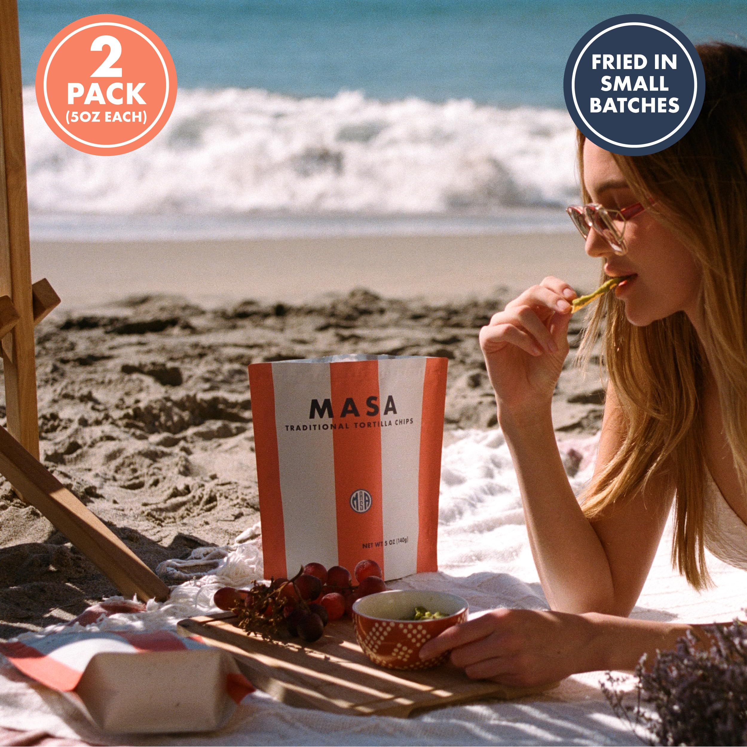 Ancient Crunch MASA chips gluten-free pack ideal for sensitive diets.
