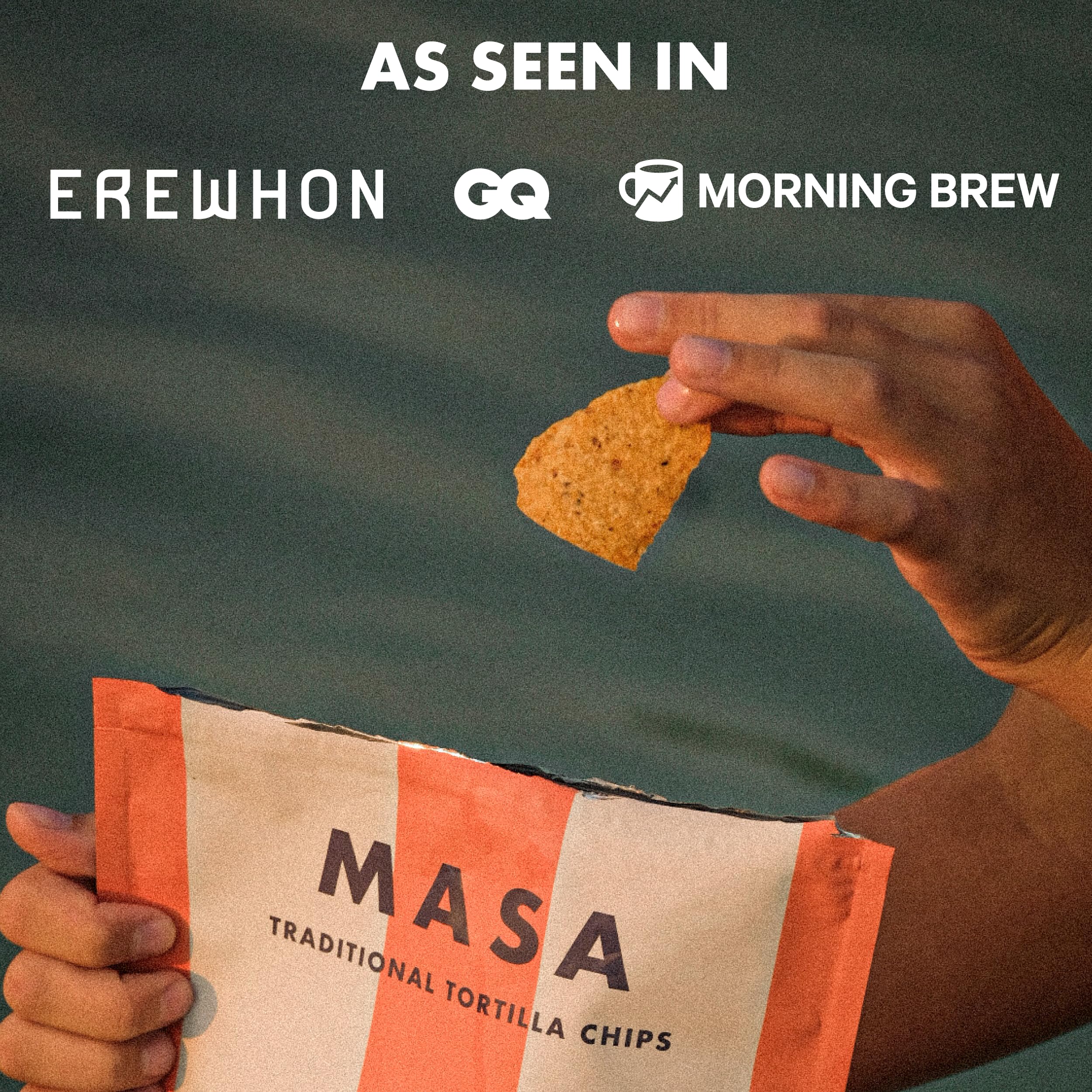Ancient Crunch MASA chips seed-oil free snack option.