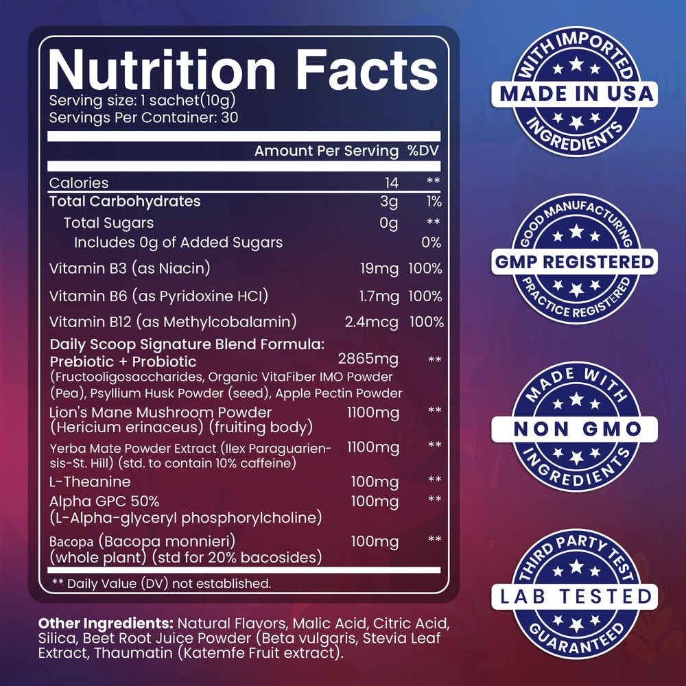 Natural ingredients emphasis for a sugar-free ANCIENT DIOSA energy routine