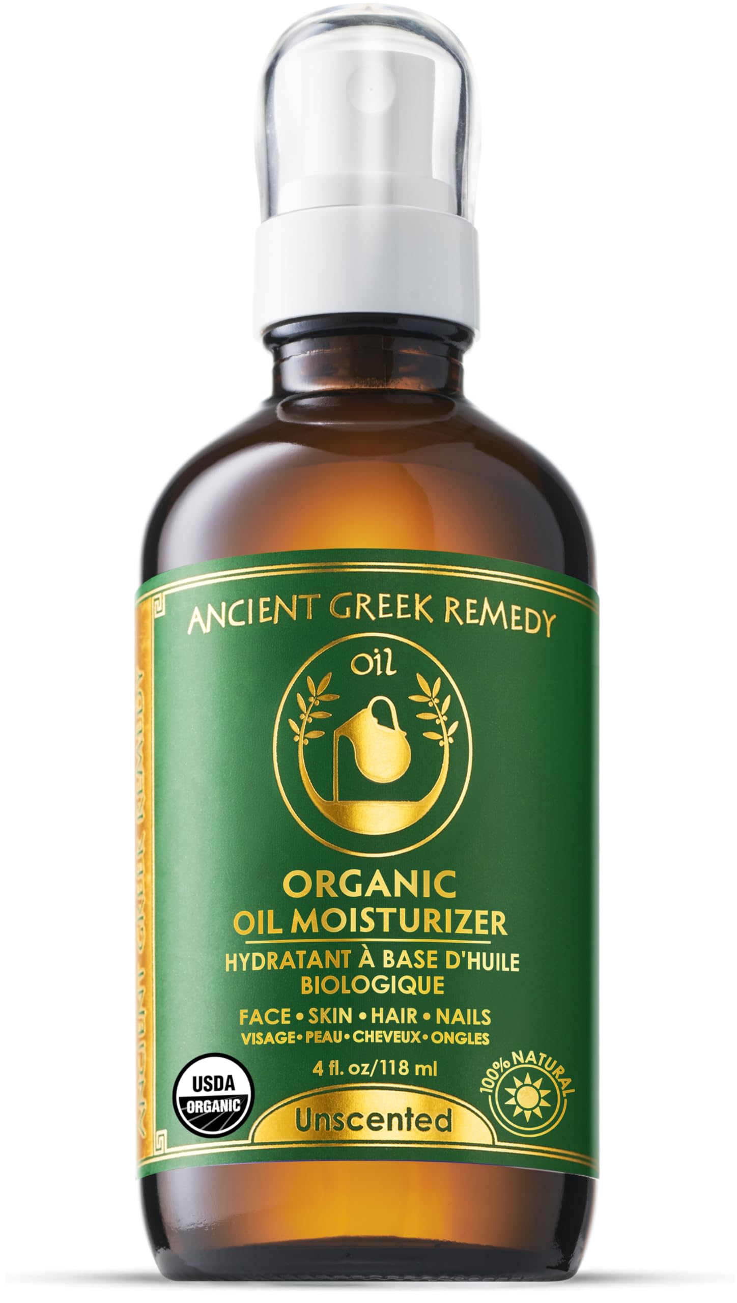 Ancient Greek Remedy After-shower application scene showing easy use.