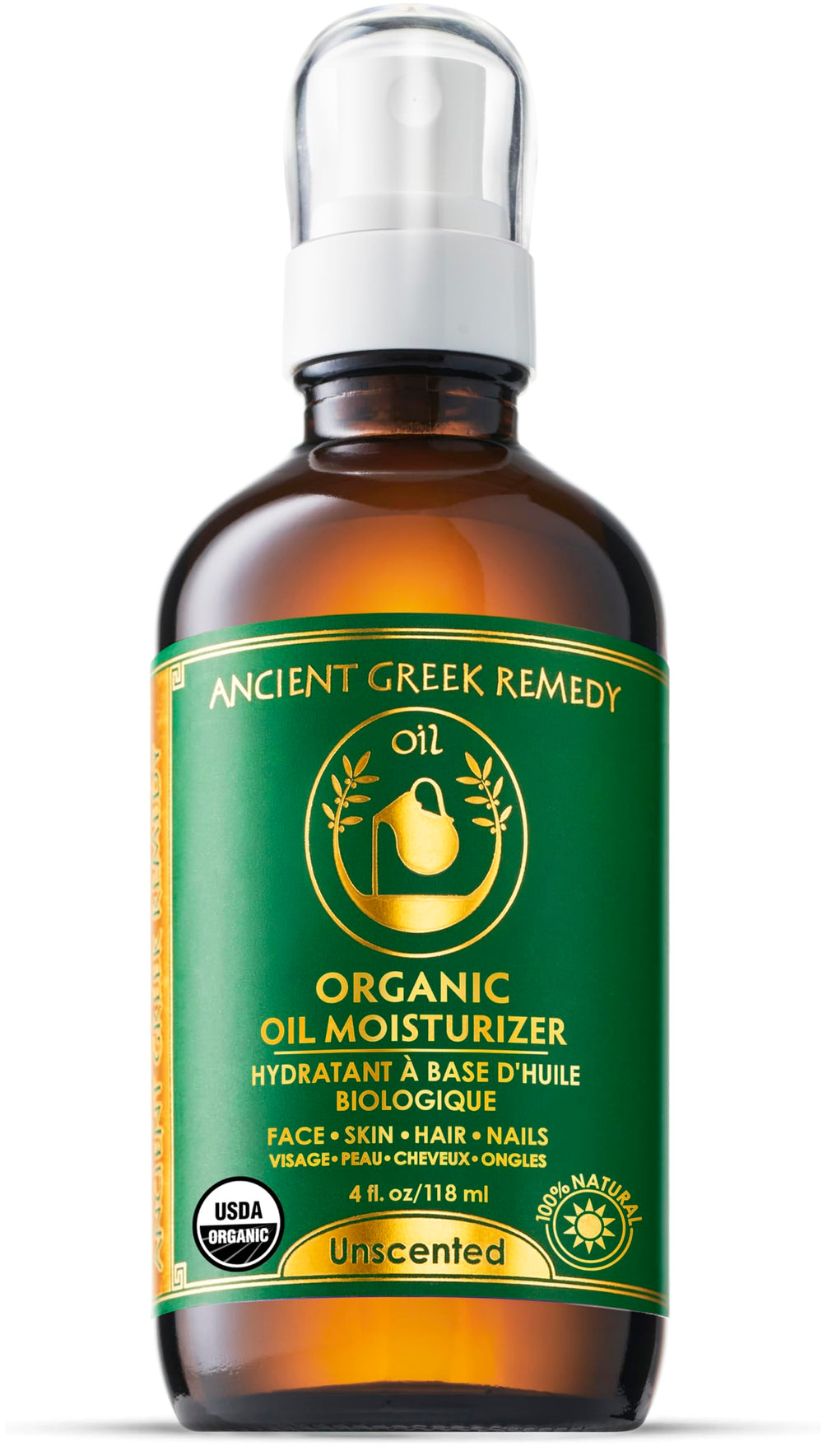 Ancient Greek Remedy After-shower application scene showing easy use.