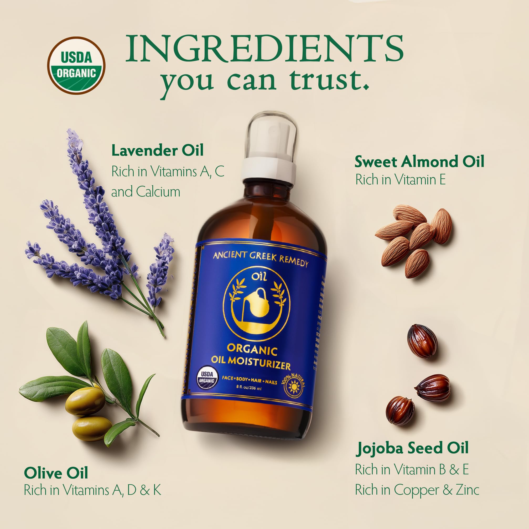 Ancient Greek Remedy lavender scent for relaxing spa-like bath.