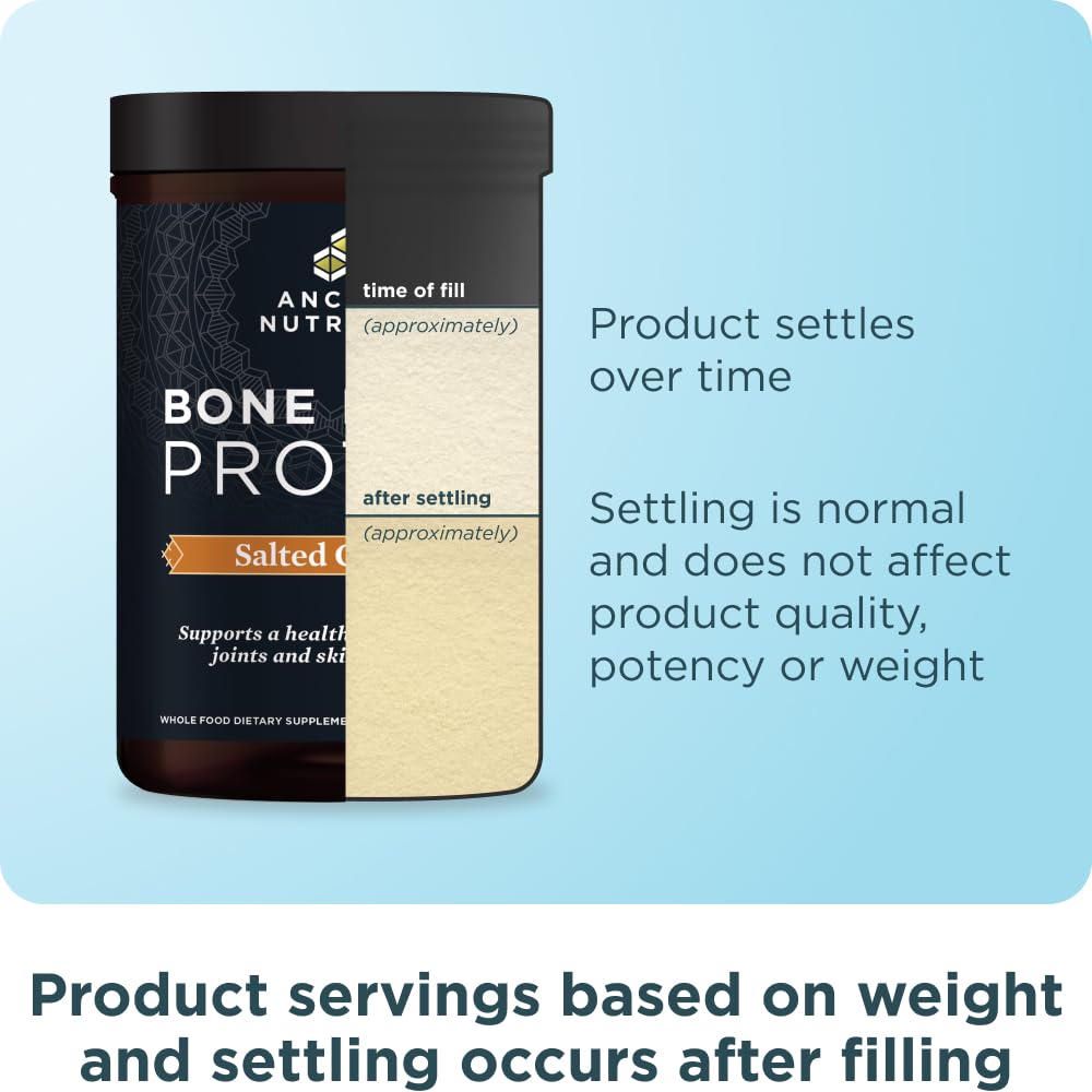 Ancient Nutrition Bone Broth Protein packaging signals gut health benefits.