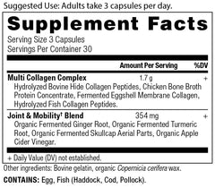 Ancient Nutrition capsules knee support bottle highlighting knee-friendly benefits.