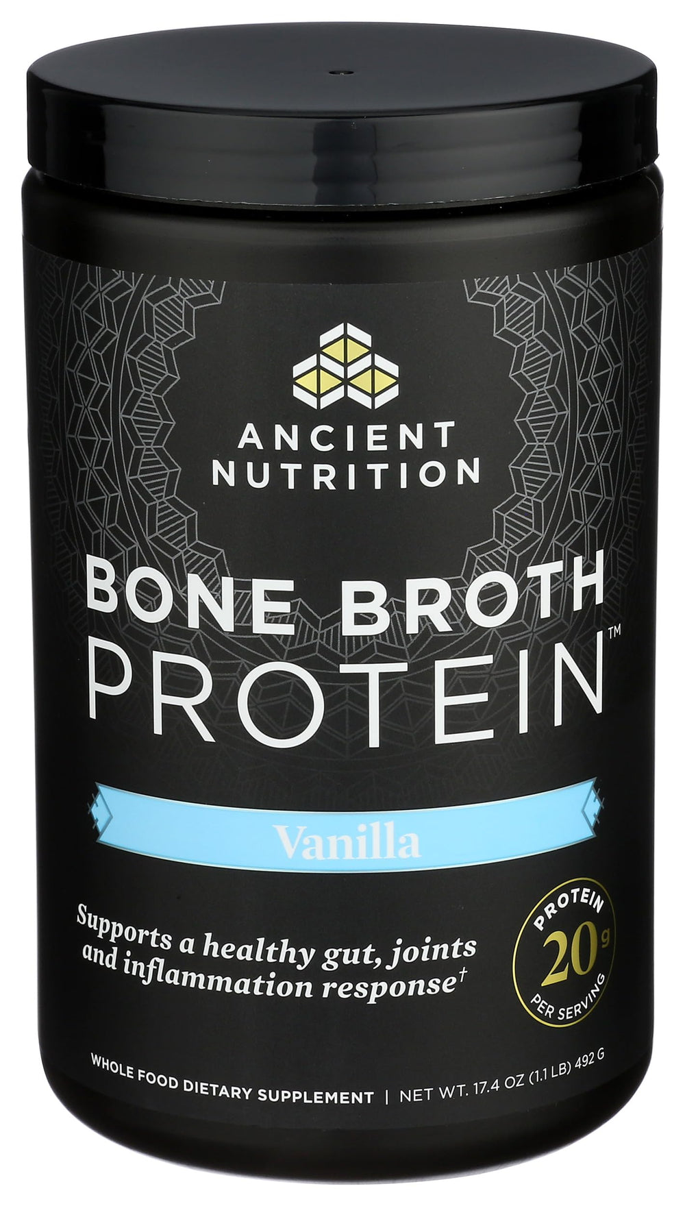 Ancient Nutrition chicken bone broth concentrate for flavorful, high-protein base.