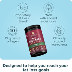 Ancient Nutrition Cinnamon Flavored Collagen Powder Scoop — easy addition to shakes and coffee