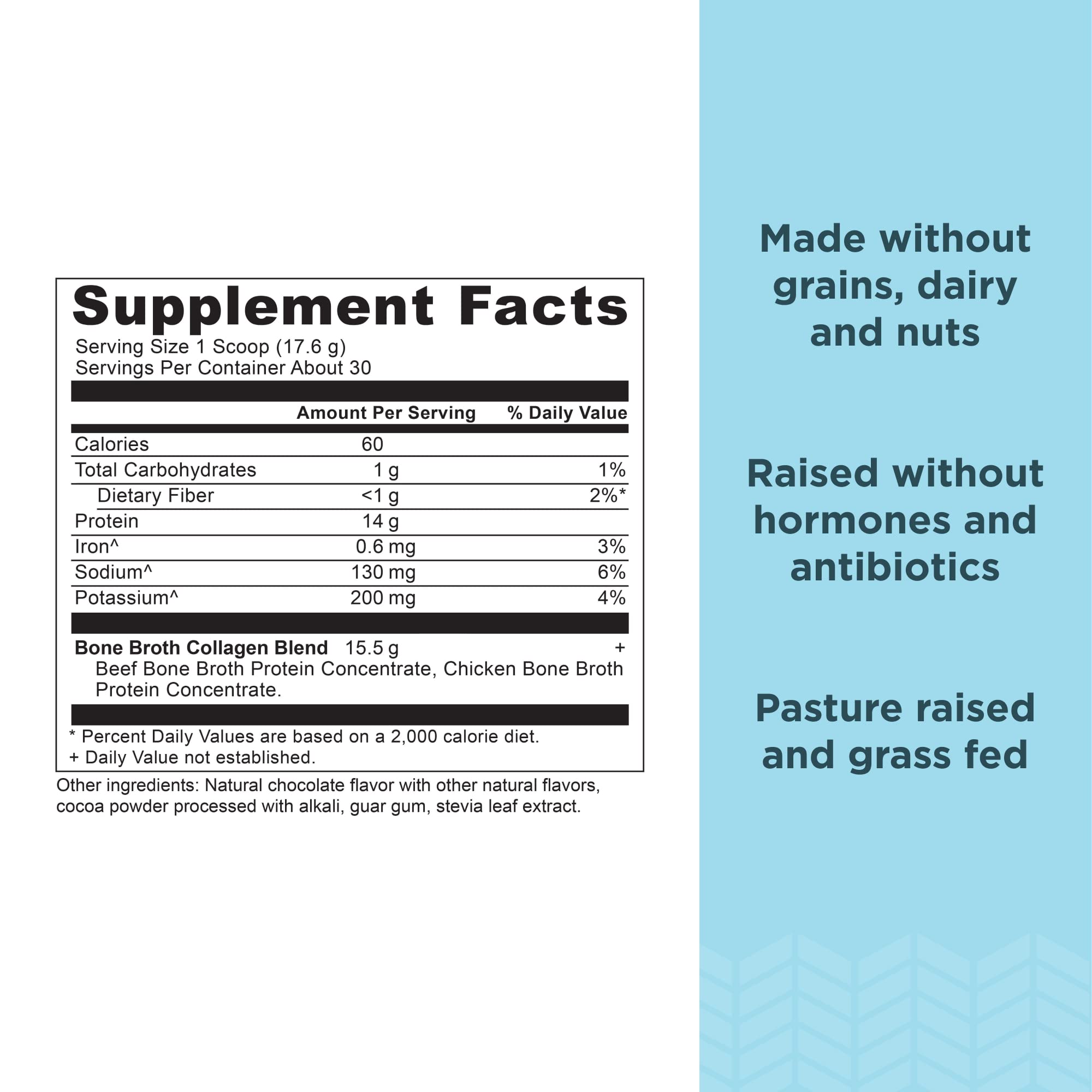 Ancient Nutrition collagen powder scoop for easy, quick shakes.