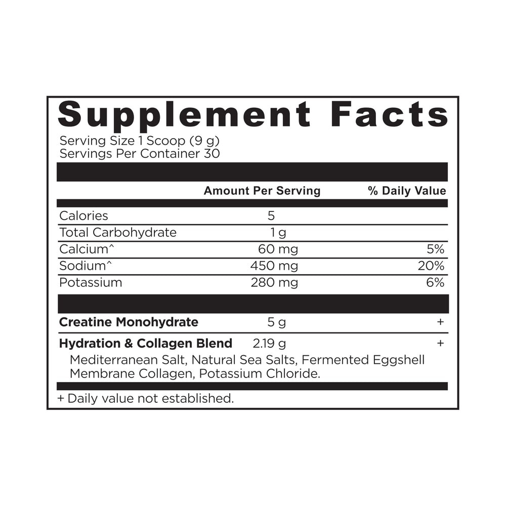 Ancient Nutrition Creatine + Collagen tub open with scoop for daily use.