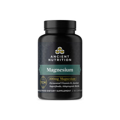 Ancient Nutrition magnesium 300mg bottle clearly labeled for daily calm support