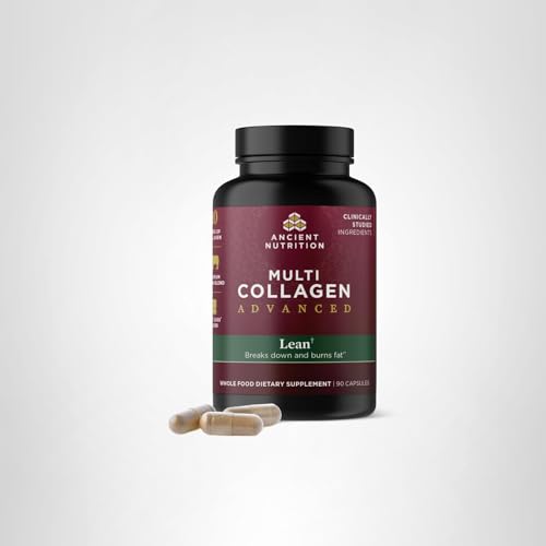 Ancient Nutrition Multi Collagen Advanced Lean packaging on shelf signals a trusted option.